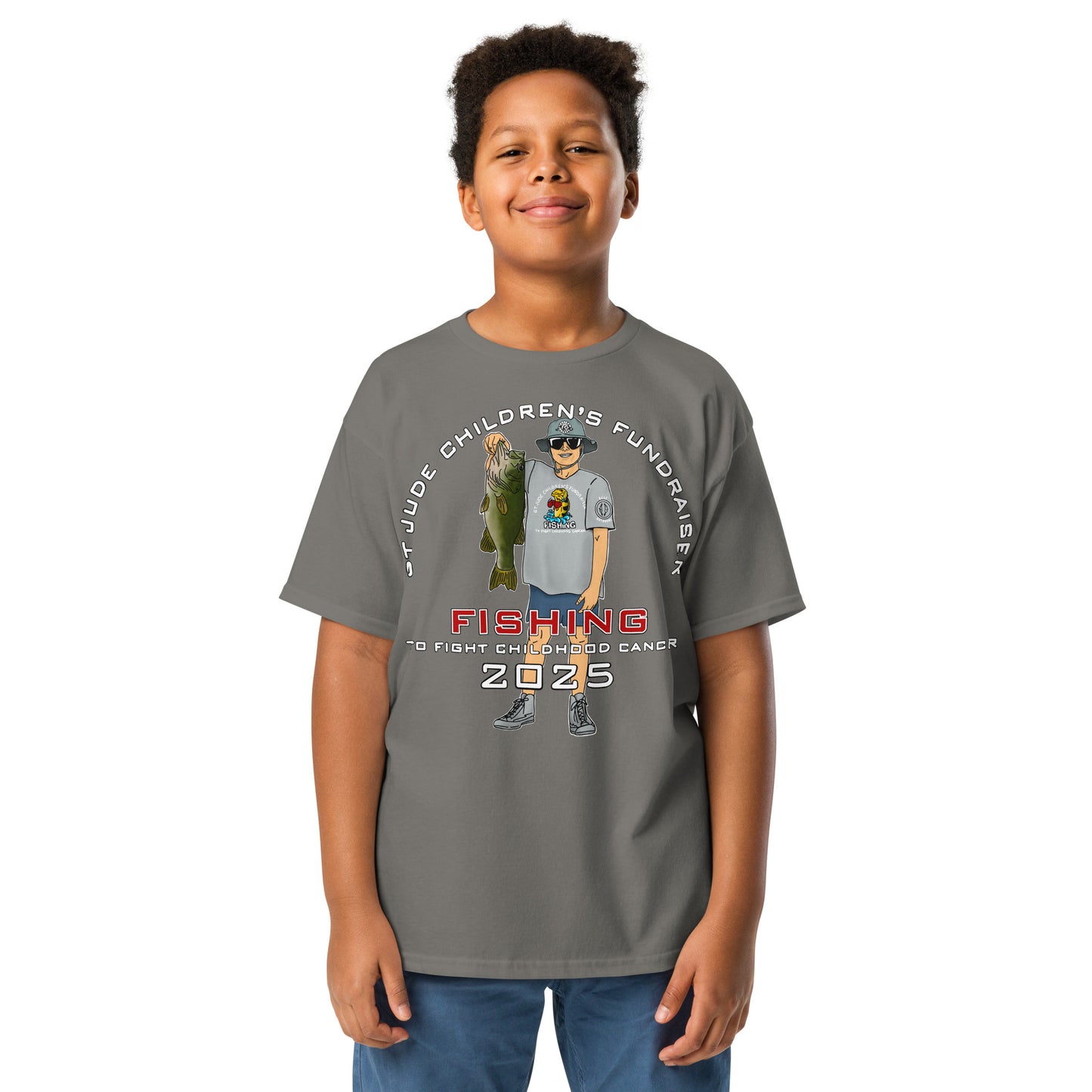 2025 Fishing to Fight Childhood Cancer Youth Tee