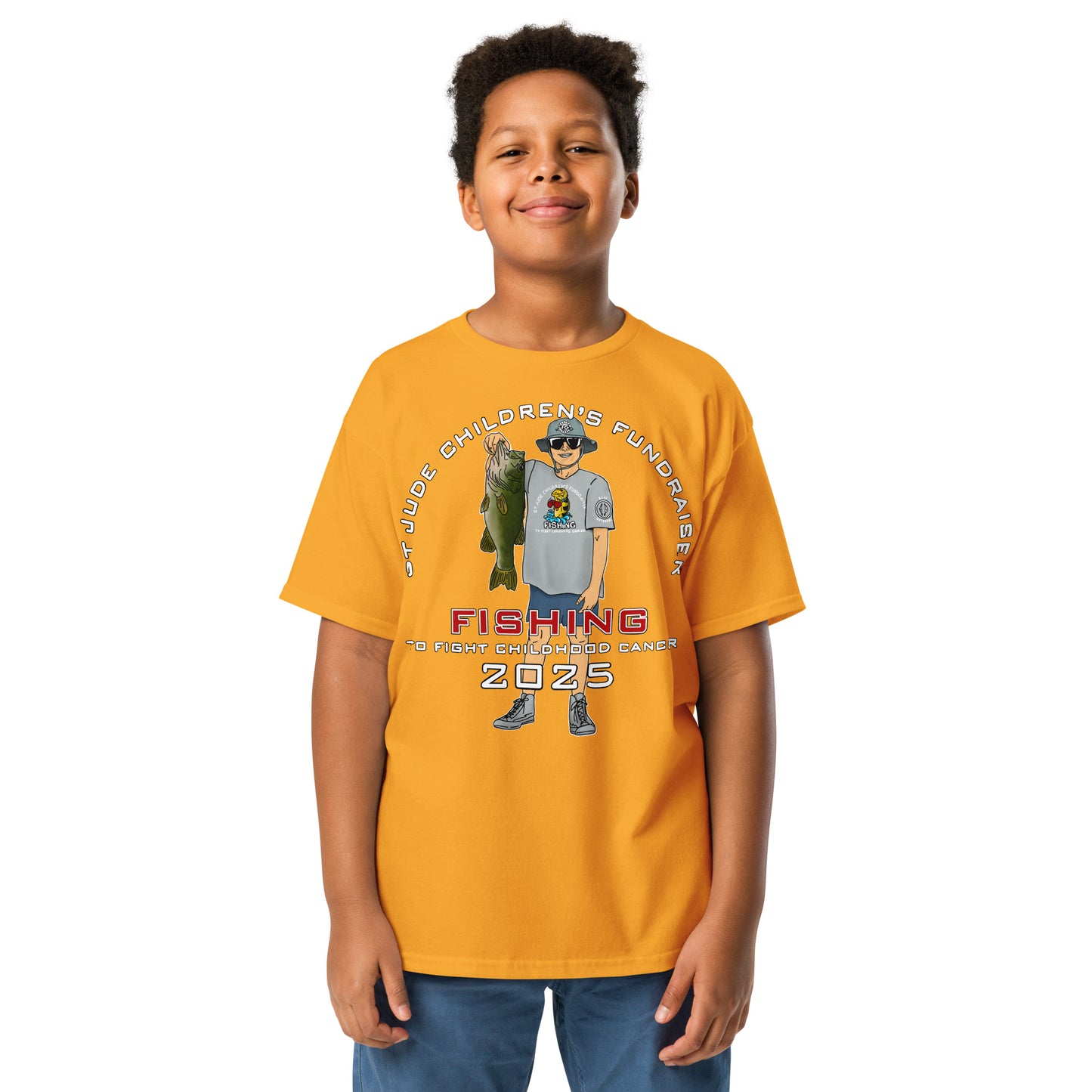 2025 Fishing to Fight Childhood Cancer Youth Tee