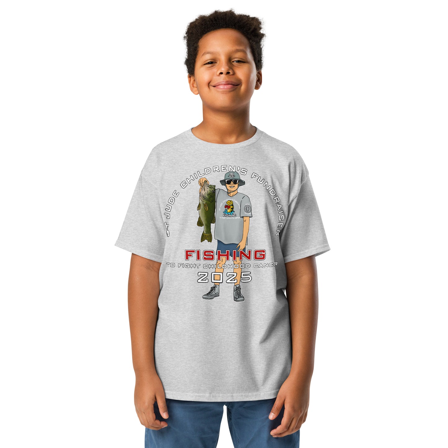 2025 Fishing to Fight Childhood Cancer Youth Tee