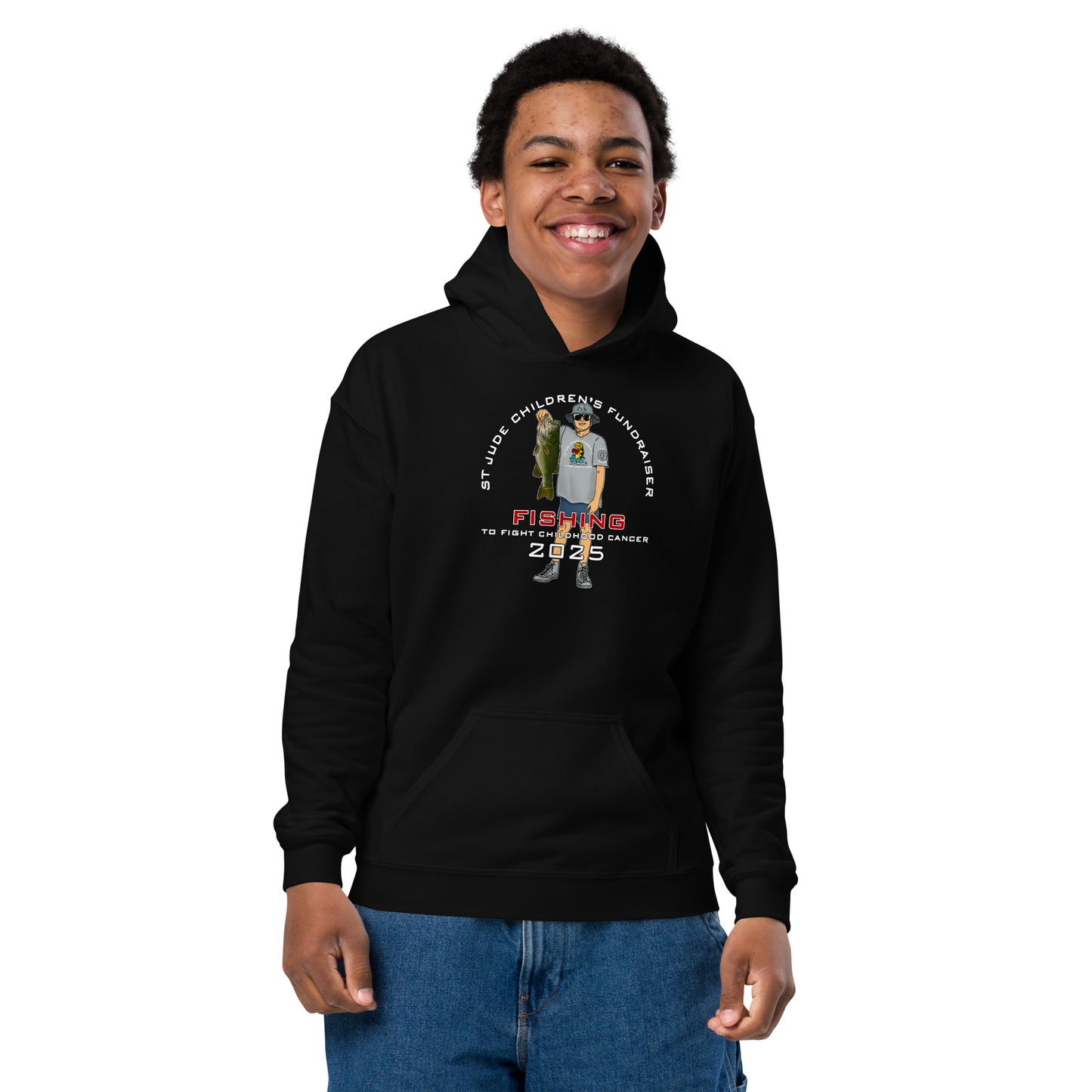 2025 Fishing to Fight Childhood Cancer Youth Hoodie