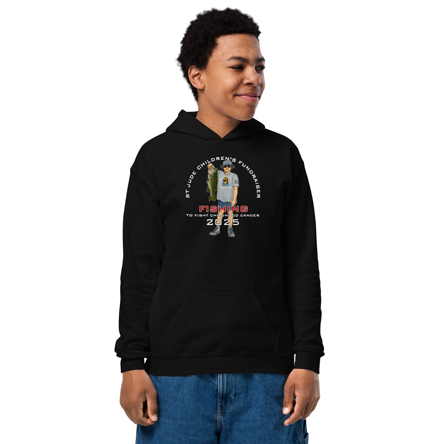 2025 Fishing to Fight Childhood Cancer Youth Hoodie