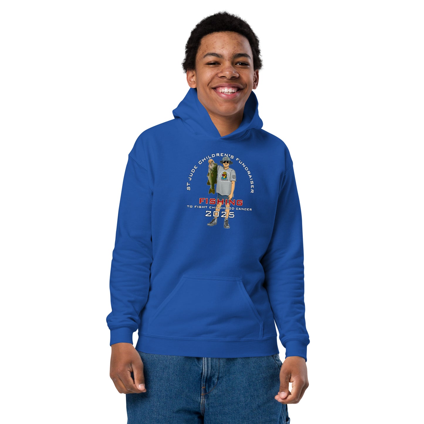 2025 Fishing to Fight Childhood Cancer Youth Hoodie